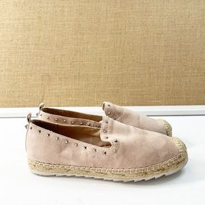 MARC FISHER Chequer 3 Slip OnEspadrille Flat Shoe Size 7.5 M in Blush